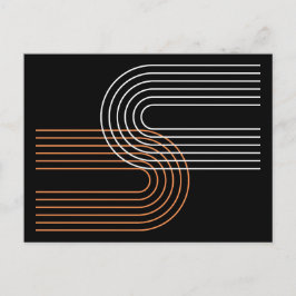 モダンコンテンポラリーアーチラインアートミニマル抽象芸術 ポストカード