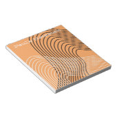 モダンコンテンポラリーアーチ線ミニマル芸術 ノートパッド (アングル)