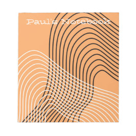 モダンコンテンポラリーアーチ線ミニマル芸術 ノートパッド