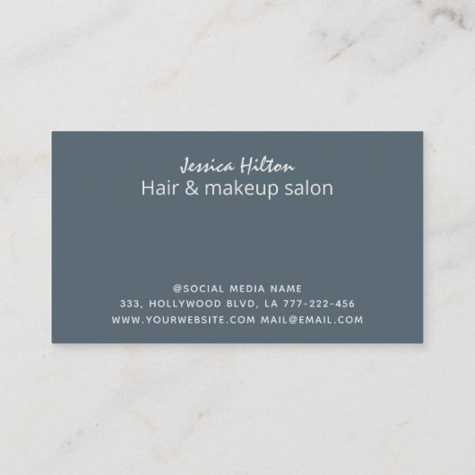 モダンコンテンポラリーエレガント抽象芸術 名刺 (裏面)