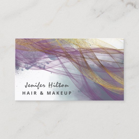 モダンコンテンポラリーエレガント抽象芸術 名刺 (正面)