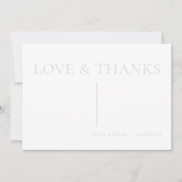 モダンコンテンポラリーカスタムメッセージの愛と感謝していLove サンキューカード