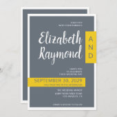 モダンコンテンポラリーグミニマル結婚ズ 招待状 (正面/裏面)