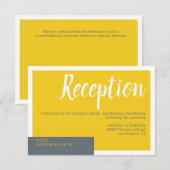 モダンコンテンポラリーグレー結婚ミニマル エンクロージャーカード (正面/裏面)