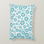 モダンコンテンポラリーデイジー花イニシャル アクセントクッション (裏面(縦))