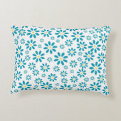 モダンコンテンポラリーデイジー花イニシャル アクセントクッション (裏面)