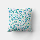 モダンコンテンポラリーデイジー花イニシャル クッション (裏面)