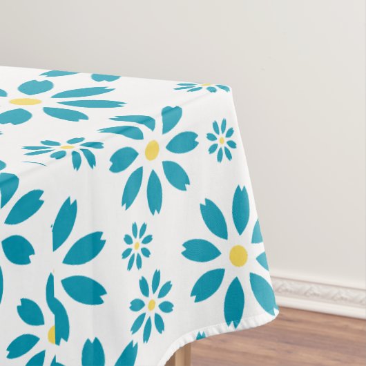 モダンコンテンポラリーデイジー花イニシャル テーブルクロス (インサイチュ)