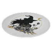 モダンコンテンポラリーハロウィーンの魔女 カッティングボード (角)