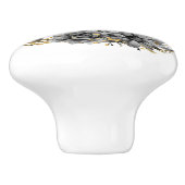 モダンコンテンポラリーハロウィーンの魔女 セラミックノブ (側面)