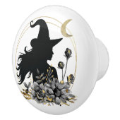 モダンコンテンポラリーハロウィーンの魔女 セラミックノブ (右)