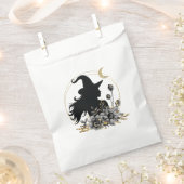 モダンコンテンポラリーハロウィーンの魔女 フェイバーバッグ (クリップ留めされた状態)