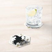 モダンコンテンポラリーハロウィーンの魔女 ペーパーコースター (インサイチュ)