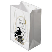 モダンコンテンポラリーハロウィーンの魔女 ミディアムペーパーバッグ (正面アングル)