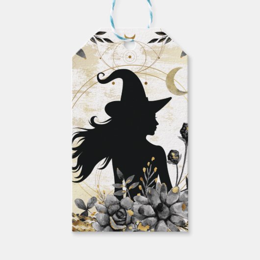 モダンコンテンポラリーハロウィーン魔女3 ギフトタグ (正面)