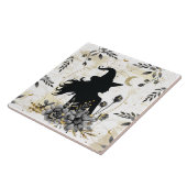 モダンコンテンポラリーハロウィーン魔女3 タイル (側面)