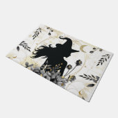 モダンコンテンポラリーハロウィーン魔女3 ドアマット (アングル)