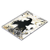 モダンコンテンポラリーハロウィーン魔女3 ノートブック (左側)