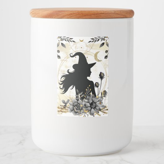 モダンコンテンポラリーハロウィーン魔女3 フードラベル (正面)