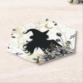 モダンコンテンポラリーハロウィーン魔女3 ペーパーコースター (アングル)