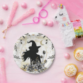 モダンコンテンポラリーハロウィーン魔女3 ペーパープレート (パーティー)