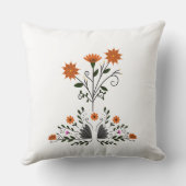 モダンコンテンポラリーフローラ クッション (裏面)