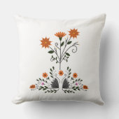モダンコンテンポラリーフローラ クッション (正面)