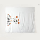 モダンコンテンポラリーフローラ タペストリー (正面(横))