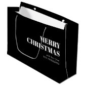 モダンコンテンポラリーミニマル聖降誕祭 ラージペーパーバッグ (正面アングル)