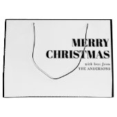 モダンコンテンポラリーミニマル聖降誕祭 ラージペーパーバッグ (正面)