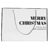 モダンコンテンポラリーミニマル聖降誕祭 ラージペーパーバッグ (裏面)
