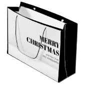 モダンコンテンポラリーミニマル聖降誕祭 ラージペーパーバッグ (正面アングル)