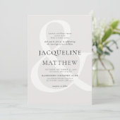 モダンコンテンポラリー中立両結婚親 招待状 (スタンド正面)