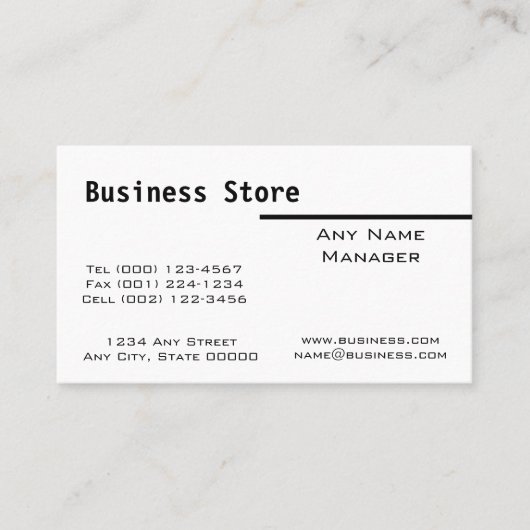 モダンコンテンポラリー名刺 名刺 (正面)