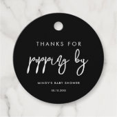 モダンコンテンポラリー感謝してい黒 フェイバータグ (正面)