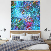 モダンコンテンポラリー抽象芸術 キャンバスプリント (インサイチュ (寝室))