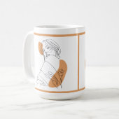 モダンコンテンポラリー抽象芸術 コーヒーマグカップ (正面左)