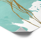 モダンコンテンポラリー抽象芸術 ポスター (角)