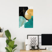 モダンコンテンポラリー抽象芸術 ポスター (ホームオフィス)