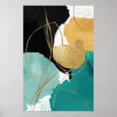 モダンコンテンポラリー抽象芸術 ポスター (正面)