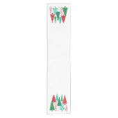 モダンコンテンポラリー木 ショートテーブルランナー (正面)