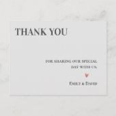 モダンコンテンポラリー結婚の愛と感謝してい ポストカード (裏面)