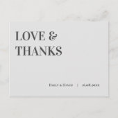モダンコンテンポラリー結婚の愛と感謝してい ポストカード (正面)