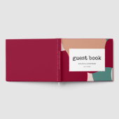 モダンコンテンポラリー結婚型 ゲストブック (全面)