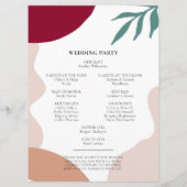 モダンコンテンポラリー結婚型 プログラム (裏面)