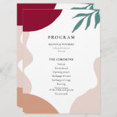 モダンコンテンポラリー結婚型 プログラム (正面/裏面)