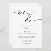 モダンコンテンポラリー結婚式招待状 招待状 (正面/裏面)