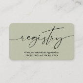 モダンコンテンポラリー結婚登録簿 エンクロージャーカード (正面)