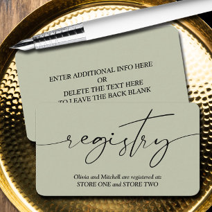 モダンコンテンポラリー結婚登録簿 エンクロージャーカード