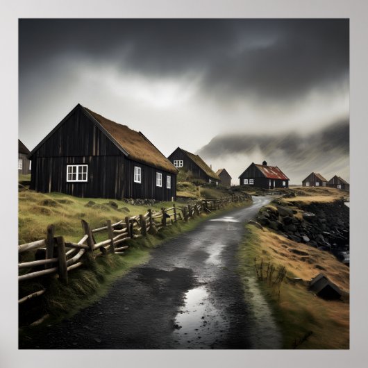 モダンコンテンポラリー造壁写真 ポスター (正面)